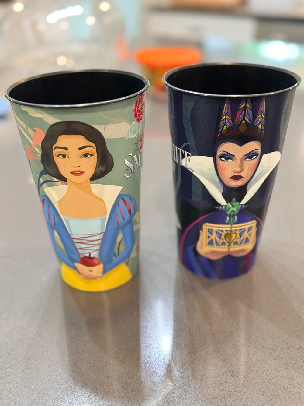 Disney Snow White & Evil Queen Cups Set of 2 Movie Collectible